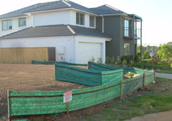 Silt Fence Home Construction